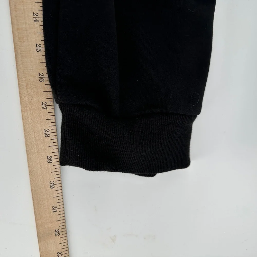 True Religion Fashion Senses Jogger Mens XXL Jet Black Solid Relaxed Fit New